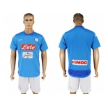 Naples Blank Blue Home Soccer Club Jersey