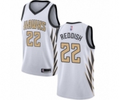 Youth Atlanta Hawks #22 Cam Reddish Swingman White Basketball Jersey - City Edition