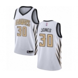 Youth Atlanta Hawks #30 Damian Jones Swingman White Basketball Jersey - City Edition