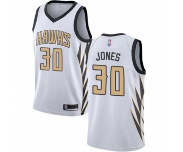 Youth Atlanta Hawks #30 Damian Jones Swingman White Basketball Jersey - City Edition