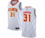 Youth Atlanta Hawks #31 Chandler Parsons Swingman White Basketball Jersey - Association Edition