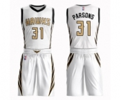 Youth Atlanta Hawks #31 Chandler Parsons Swingman White Basketball Suit Jersey - City Edition