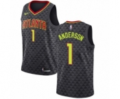 Youth Nike Atlanta Hawks #1 Justin Anderson Swingman Black NBA Jersey - Icon Edition