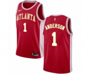 Youth Nike Atlanta Hawks #1 Justin Anderson Swingman Red NBA Jersey Statement Edition