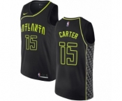 Youth Nike Atlanta Hawks #15 Vince Carter Swingman Black NBA Jersey - City Edition