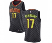 Youth Nike Atlanta Hawks #17 Dennis Schroder Swingman Black Road NBA Jersey - Icon Edition