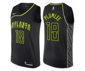 Youth Nike Atlanta Hawks #18 Miles Plumlee Swingman Black NBA Jersey - City Edition