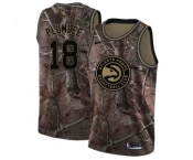 Youth Nike Atlanta Hawks #18 Miles Plumlee Swingman Camo Realtree Collection NBA Jersey