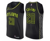 Youth Nike Atlanta Hawks #20 John Collins Swingman Black NBA Jersey - City Edition