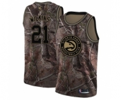 Youth Nike Atlanta Hawks #21 Dominique Wilkins Swingman Camo Realtree Collection NBA Jersey