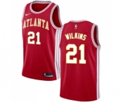 Youth Nike Atlanta Hawks #21 Dominique Wilkins Swingman Red NBA Jersey Statement Edition