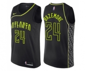 Youth Nike Atlanta Hawks #24 Kent Bazemore Swingman Black NBA Jersey - City Edition