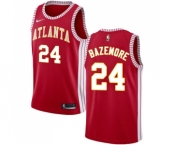 Youth Nike Atlanta Hawks #24 Kent Bazemore Swingman Red NBA Jersey Statement Edition