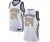 Youth Nike Atlanta Hawks #24 Kent Bazemore Swingman White NBA Jersey - City Edition