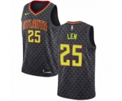 Youth Nike Atlanta Hawks #25 Alex Len Swingman Black NBA Jersey - Icon Edition