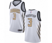 Youth Nike Atlanta Hawks #3 Kevin Huerter Swingman White NBA Jersey - City Edition