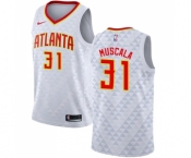 Youth Nike Atlanta Hawks #31 Mike Muscala Authentic White NBA Jersey - Association Edition