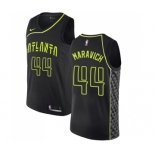 Youth Nike Atlanta Hawks #44 Pete Maravich Swingman Black NBA Jersey - City Edition