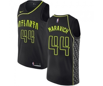 Youth Nike Atlanta Hawks #44 Pete Maravich Swingman Black NBA Jersey - City Edition