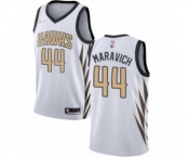 Youth Nike Atlanta Hawks #44 Pete Maravich Swingman White NBA Jersey - City Edition