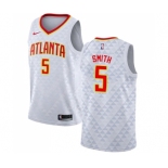 Youth Nike Atlanta Hawks #5 Josh Smith Swingman White NBA Jersey - Association Edition