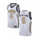 Youth Nike Atlanta Hawks #6 Omari Spellman Swingman White NBA Jersey - City Edition