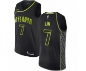 Youth Nike Atlanta Hawks #7 Jeremy Lin Swingman Black NBA Jersey - City Edition