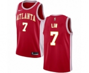 Youth Nike Atlanta Hawks #7 Jeremy Lin Swingman Red NBA Jersey Statement Edition