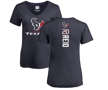 NFL Women's Nike Houston Texans #20 Justin Reid Navy Blue Backer T-Shirt