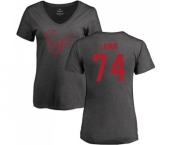 NFL Women's Nike Houston Texans #74 Kendall Lamm Ash One Color T-Shirt