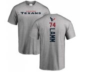 NFL Nike Houston Texans #74 Kendall Lamm Ash Backer T-Shirt