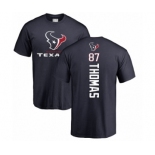 NFL Nike Houston Texans #87 Demaryius Thomas Navy Blue Backer T-Shirt