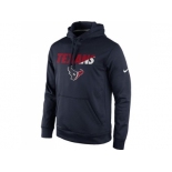 Houston Texans Nike Navy Kick Off Staff Performance Pullover Hoodie