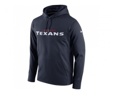 Men Houston Texans Nike Navy Circuit Wordmark Essential Performance Pullover Hoodie