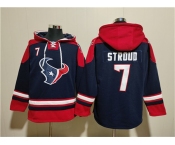 Men's Houston Texans #7 C.J. Stroud Navy Ageless Must-Have Lace-Up Pullover Hoodie