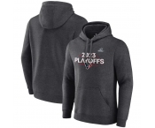 Men's Houston Texans Heather Charcoal 2023 Playoffs Fleece Pullover Hoodie