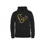 Men''s Houston Texans Pro Line Black Gold Collection Pullover Hoodie