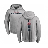 NFL Nike Houston Texans #20 Justin Reid Ash Backer Pullover Hoodie