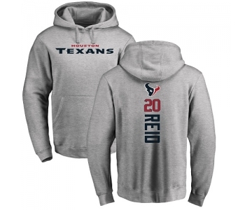 NFL Nike Houston Texans #20 Justin Reid Ash Backer Pullover Hoodie