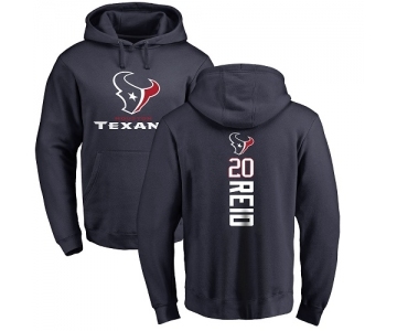 NFL Nike Houston Texans #20 Justin Reid Navy Blue Backer Pullover Hoodie