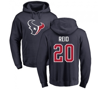 NFL Nike Houston Texans #20 Justin Reid Navy Blue Name & Number Logo Pullover Hoodie