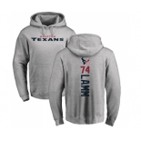 NFL Nike Houston Texans #74 Kendall Lamm Ash Backer Pullover Hoodie