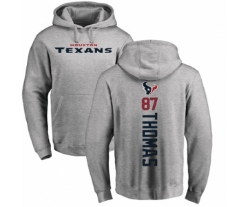 NFL Nike Houston Texans #87 Demaryius Thomas Ash Backer Pullover Hoodie