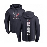 NFL Nike Houston Texans #87 Demaryius Thomas Navy Blue Backer Pullover Hoodie