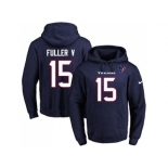 Nike Houston Texans #15 Will Fuller V Navy Blue Name & Number Pullover NFL Hoodie