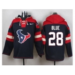 Nike Houston Texans #28 Alfred Blue Navy Blue Player Pullover Hoodie