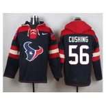 Nike Houston Texans #56 Brian Cushing Navy Blue Player Pullover Hoodie