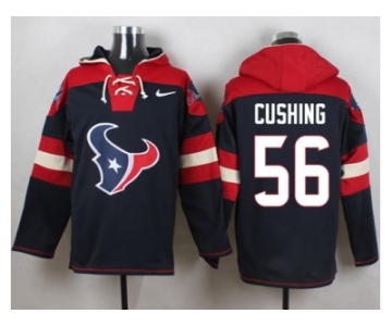 Nike Houston Texans #56 Brian Cushing Navy Blue Player Pullover Hoodie