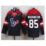 Nike Houston Texans #85 Nate Washington Navy Blue Player Pullover NFL Hoodie