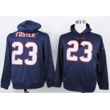 nike nfl jerseys houston texans #23 arian foster blue[pullover hooded sweatshirt] 